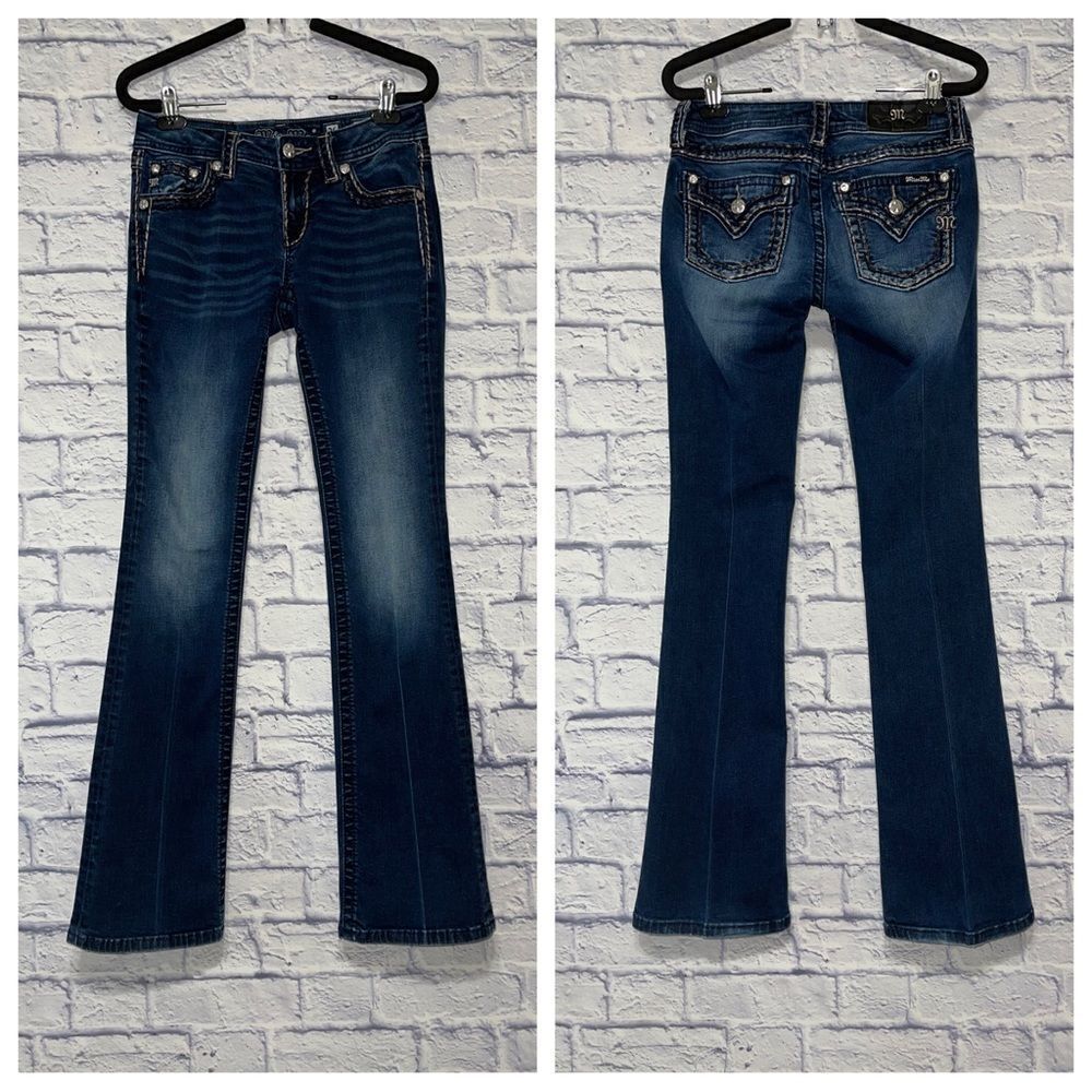 Miss me mid rise boot cut jeans dark wash